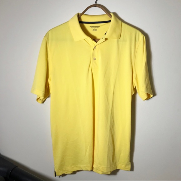 NWOT Amazon Essentials Men's Regular-fit Quick-Dry Golf Polo Shirt Yellow medium - Picture 6 of 9